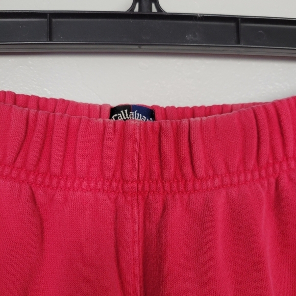 Callaway Golf Apparel Red Fleece Sweat Pants Sweats Vintage Large Sweatpants - Picture 4 of 8